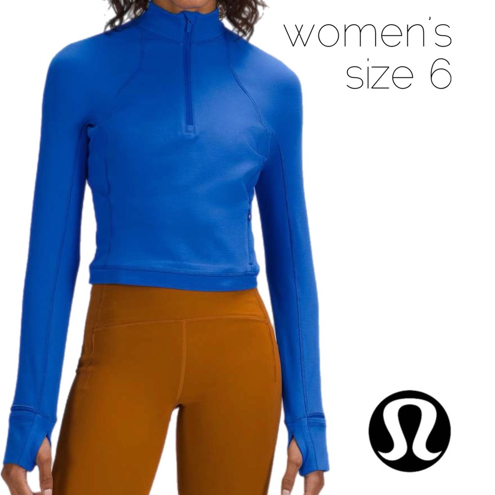 Lululemon Its Rulu Run Cropped Half Zip